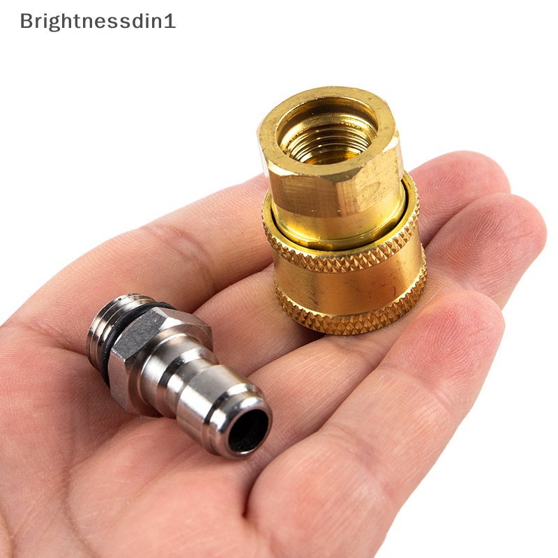 [Brightnessdin1] Adaptor Konektor Mesin Cuci Tekanan Tinggi1Per4 &quot;Female Quick Connect M14 * 1.5 Thread Butik