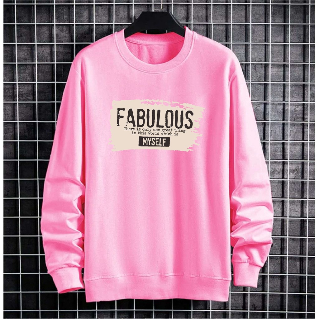 Bisa Bayar Di Tempat/ BS//T-SHIRT FABULOUS BAJU TANGAN PANJANG PRIA FASHION REAL PICTURE