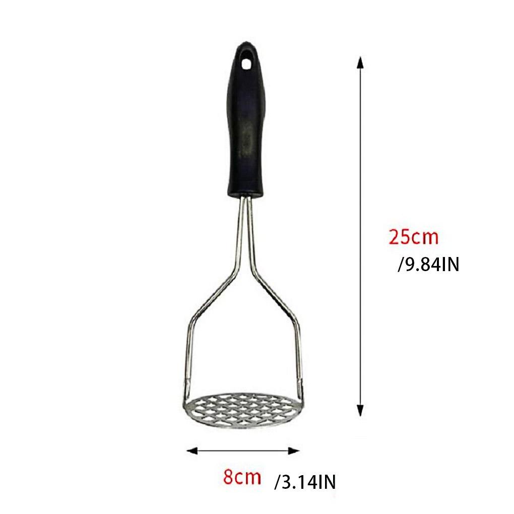 Manual Potato Masher Mashed Making Tools Fruit Press Garlic Crusher Lubang Gantung Gagang Halus Untuk Memasak Accs