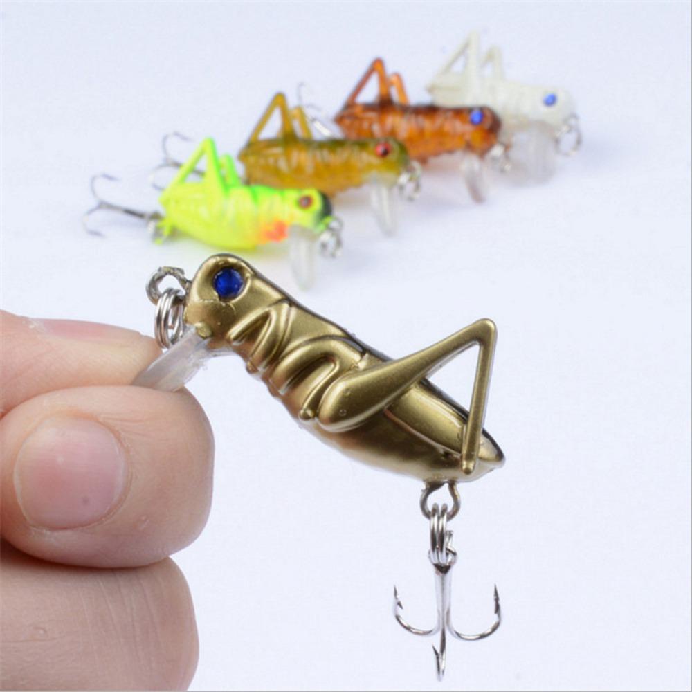 Lanfy Belalang Umpan Serangga Realistis Memancing Air Tawar Buatan Umpan Terbang Jig Wobbler Luminous Fishing Bait Umpan Terbang