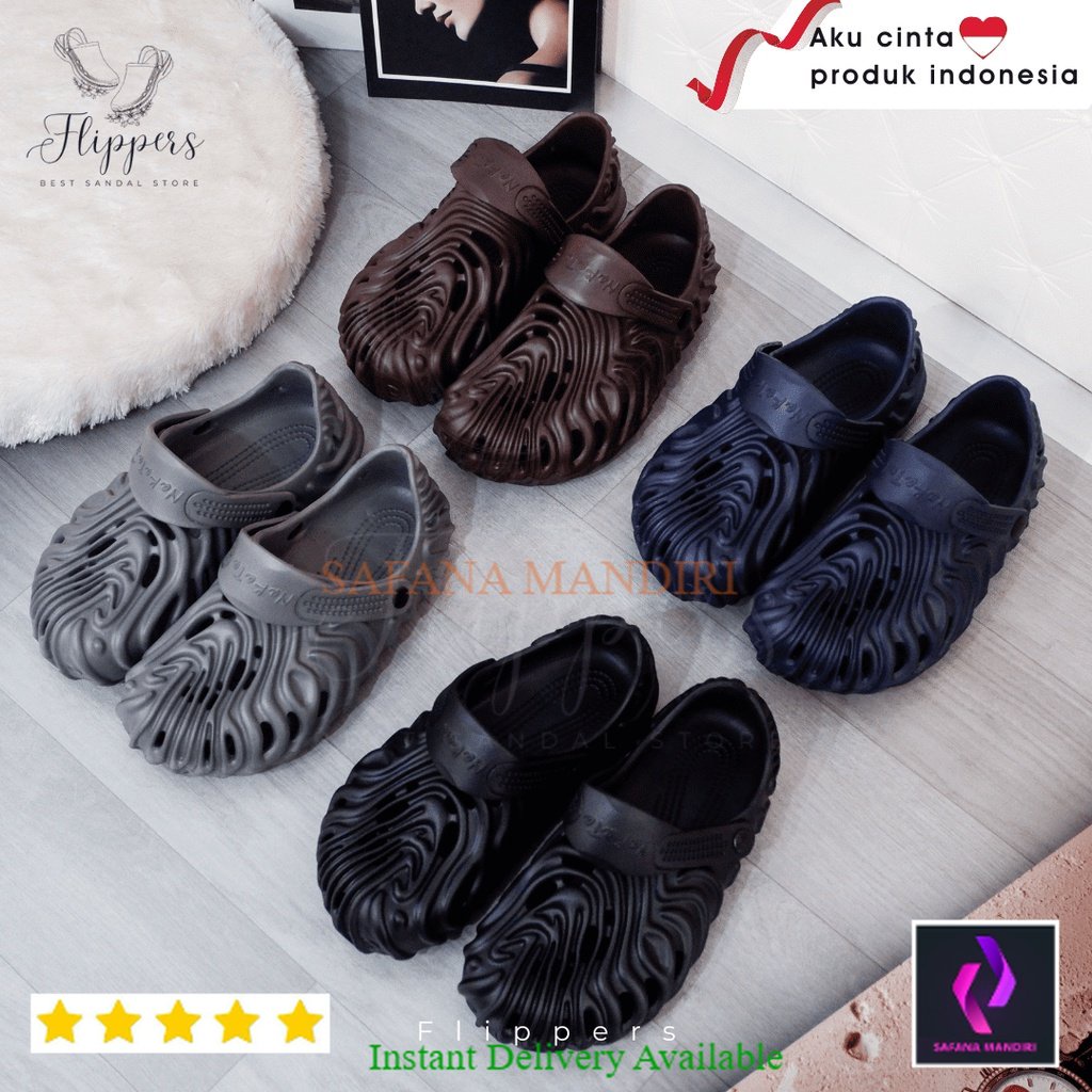 Sendal  Clog Pria Wanita Model POLLEX Unik Keren