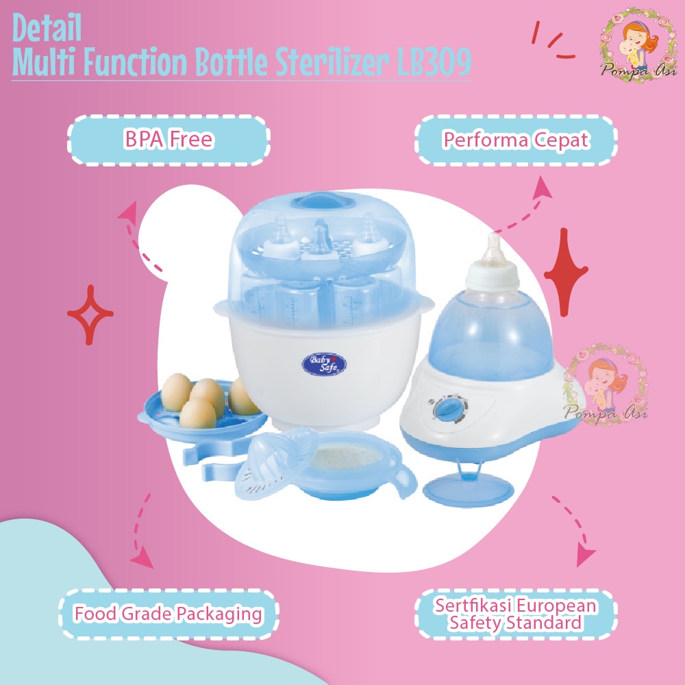 Sterilizer Baby Safe Perlengkapan Alat  Penghangat Asi Food Maker Milk Warmer Bayi By Mallpompaasi