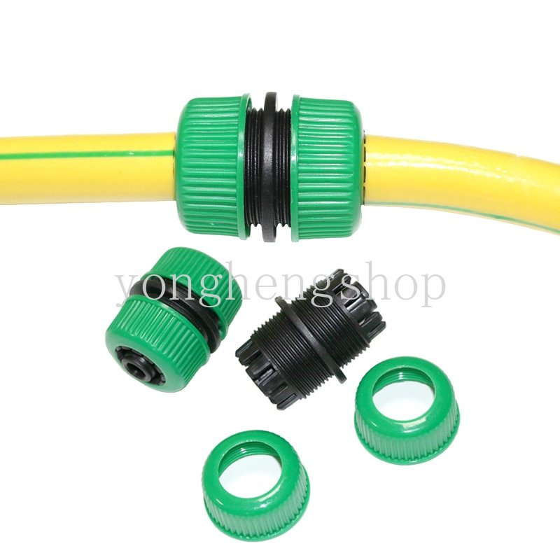 2pcs/set 1per2'Hose Connector Quick Conector Perbaikan Rusak Sambungan Adaptor Selang Bocor Irigasi Air Taman Pipa Extender Konektor Alat Berkebun