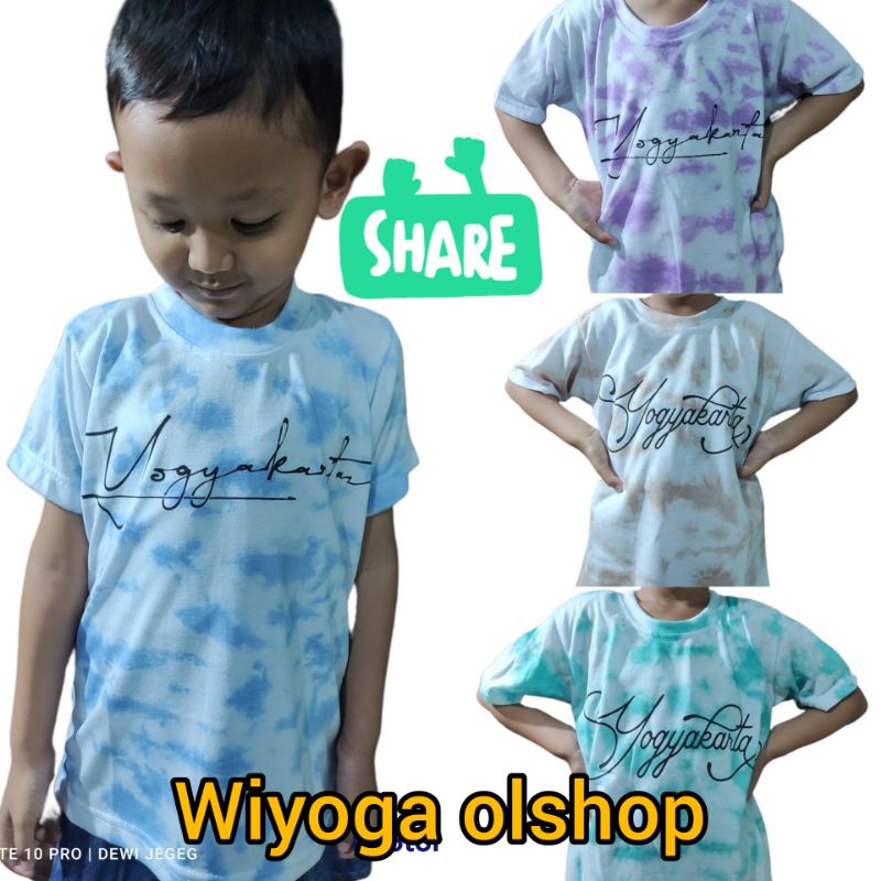 AF36 kaos jogja / kaos jogja anak / kaos tiedye anak