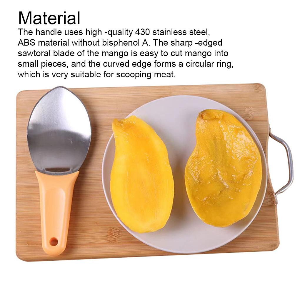 Alat Pembelah Mangga Sendok Buah Gadget Dapur ABS Kenyamanan Serbaguna Multifungsi Compact Size Hemat Tempat