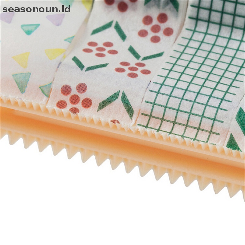 Seasonoun Desktop Tape Dispenser Pemotong Lakban Washi Tape Dispenser Tempat Lakban Gulung.