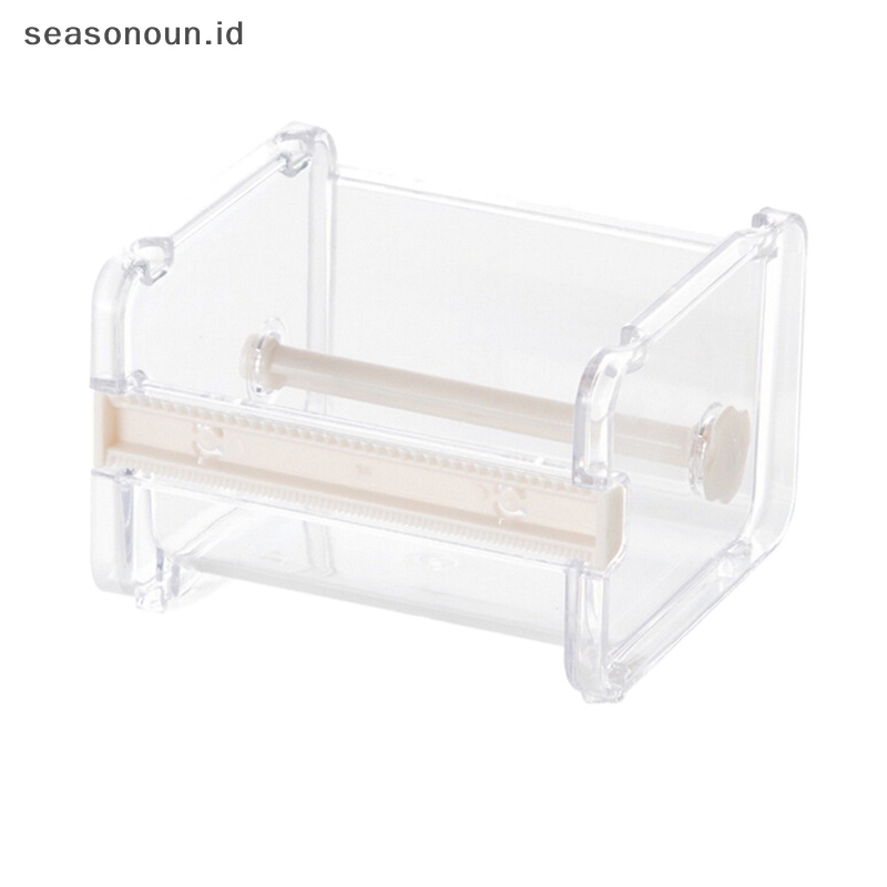 Seasonoun Desktop Tape Dispenser Pemotong Lakban Washi Tape Dispenser Tempat Lakban Gulung.