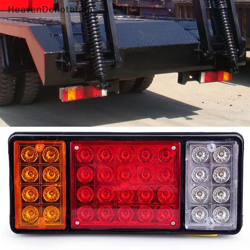 [HeavenDenotation] 12v 36LED Rear Tail Light Rem Stop Indikator Lampu Trailer Truk Van Caravan HDV