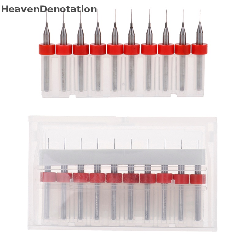 [HeavenDenotation] 10pcs/set PCB Cetak Papan Sirkuit carbide CNC mini micro Mata Bor HDV