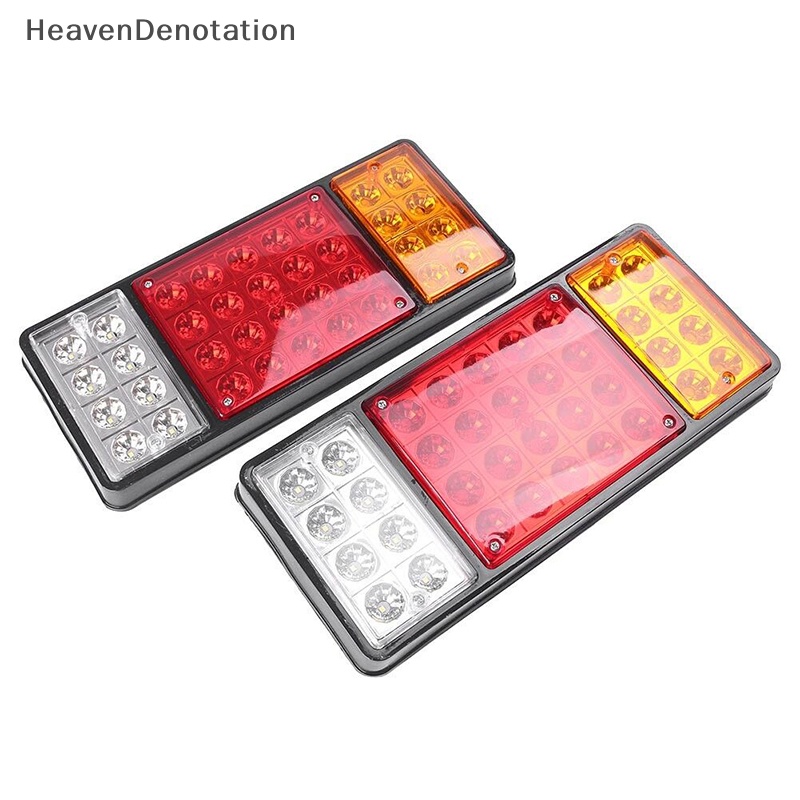 [HeavenDenotation] 12v 36LED Rear Tail Light Rem Stop Indikator Lampu Trailer Truk Van Caravan HDV
