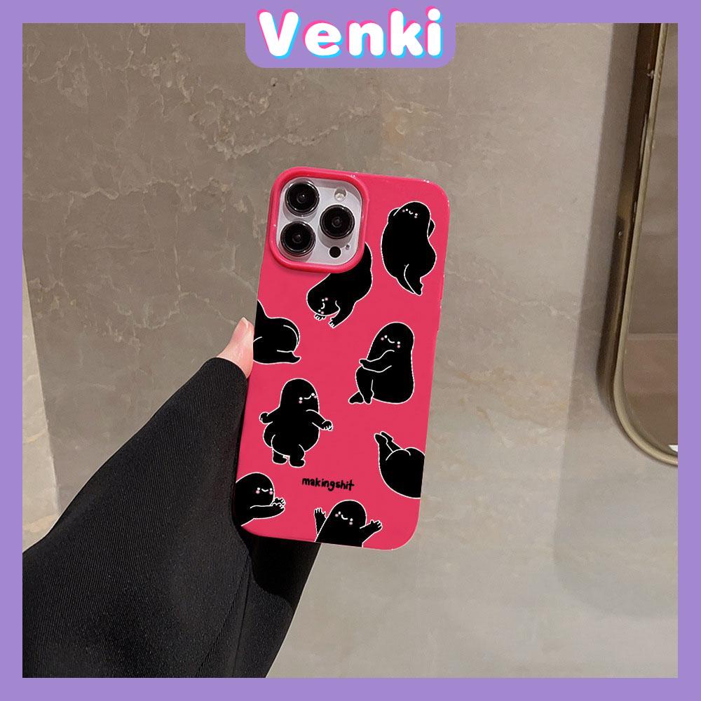 VENKI - For iPhone 11 iPhone Case Red Glossy TPU Soft Case Shockproof Protection Camera Cute Cartoon Character Compatible with iPhone 14 13 Pro max 12 Pro Max xr xs max 7Plus 8Plus