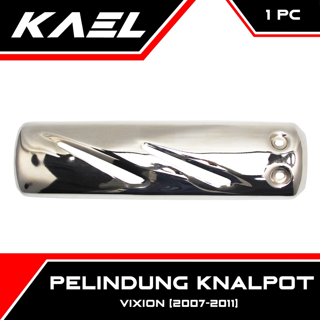 Pelindung Knalpot Vixion (2007-2011) Polos Cover Kenalpot Muffler Exhaust Tutup Penutup Tameng