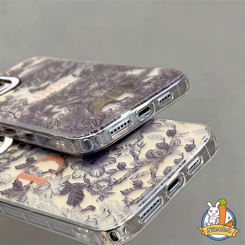 IPHONE Casing Kompatibel Untuk Iphone14 13 12 11 Pro Max X Xr Xs Max8 7 Plus SE 2020 Eropa Amerika Merek Mewah Tren Casing Ponsel Bening Shockproof Silikon Soft Cases Cover Pelindung