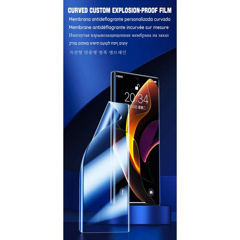 4pcs Film Hidrogel Bening Untuk Huawei Honor 80 70 60 50 20 9X 8A Pro 70 50 20 10 10x9 Lite Pelindung Layar Anti Cahaya Biru Untuk Honor 9N 8X MAX 8S 8C 7X 7S 7C 6x80 GT Bukan Kaca