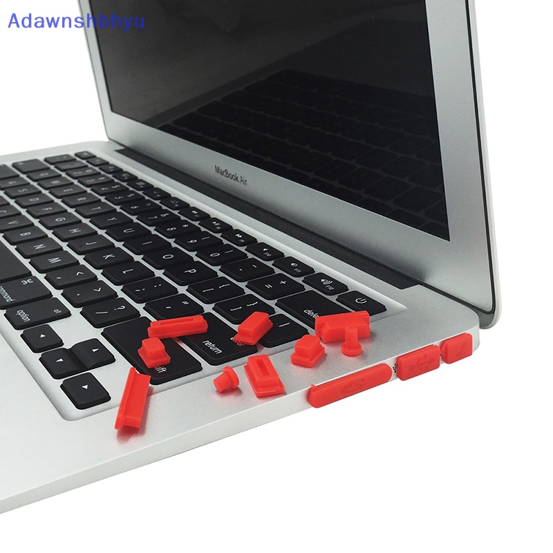 Adhyu 16pcs /set Notebook Warna-Warni Steker Anti Debu Untuk Laptop Silikon Penutup Stopper Laptop Tahan Debu Antarmuka USB Penutup Tahan Air ID