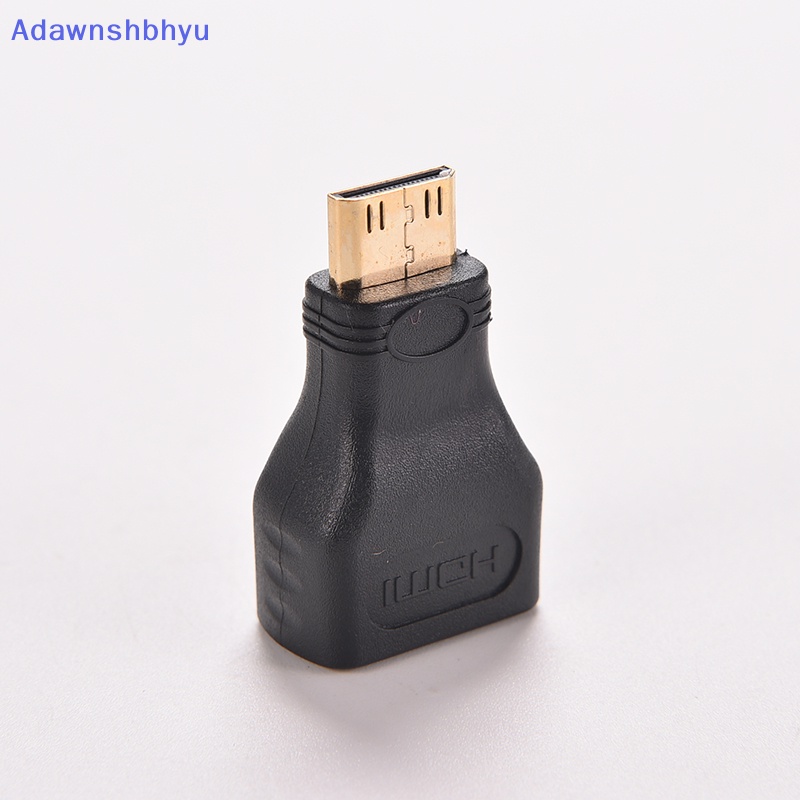 Adhyu 1PC Untuk HDTV Mini HDMI Tipe C Male to HDMI Type A Female Adapter Konektor ID