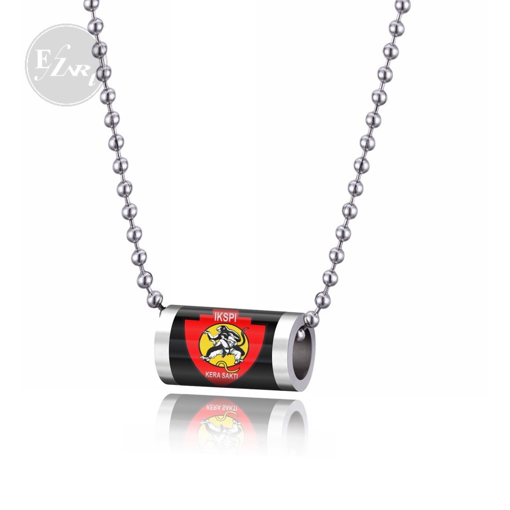 [EZArt] Kalung Liontin Slider Tabung IKSPI Kera Sakti Rantai Bola Biji Lada Stainless Steel