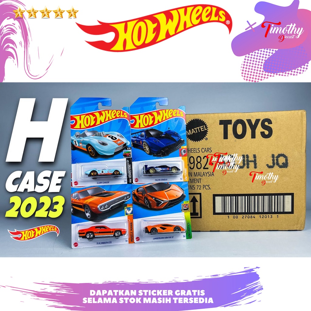 Hot Wheels Grosir Kartonan Dus Box H 2023 Segel SNI Original Distribut