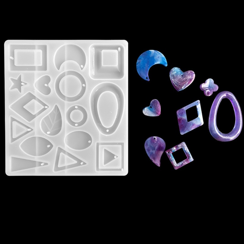 Siy DIY Cetakan Anting Tidak Teratur Perhiasan Gantungan Kunci Liontin Membuat Cetakan Untuk Wanita Perempuan