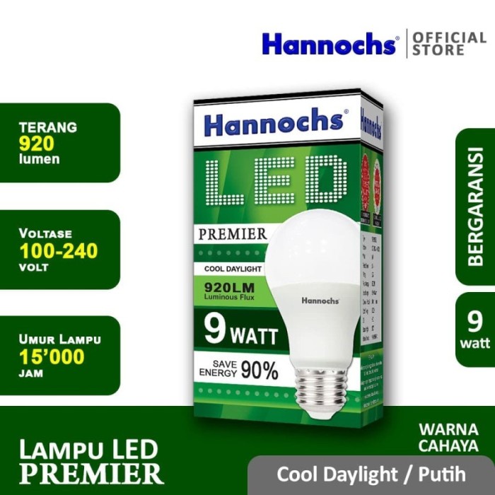 Lampu Hannochs Led Premier 9 watt