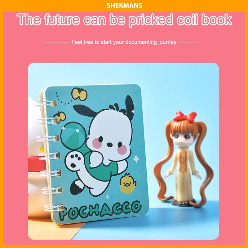 

[Ready Stock❤️]A7 Cute Mini Coil Notebook Kartun Kuromi Girly Notepad Portable Portable Small Diary sherman