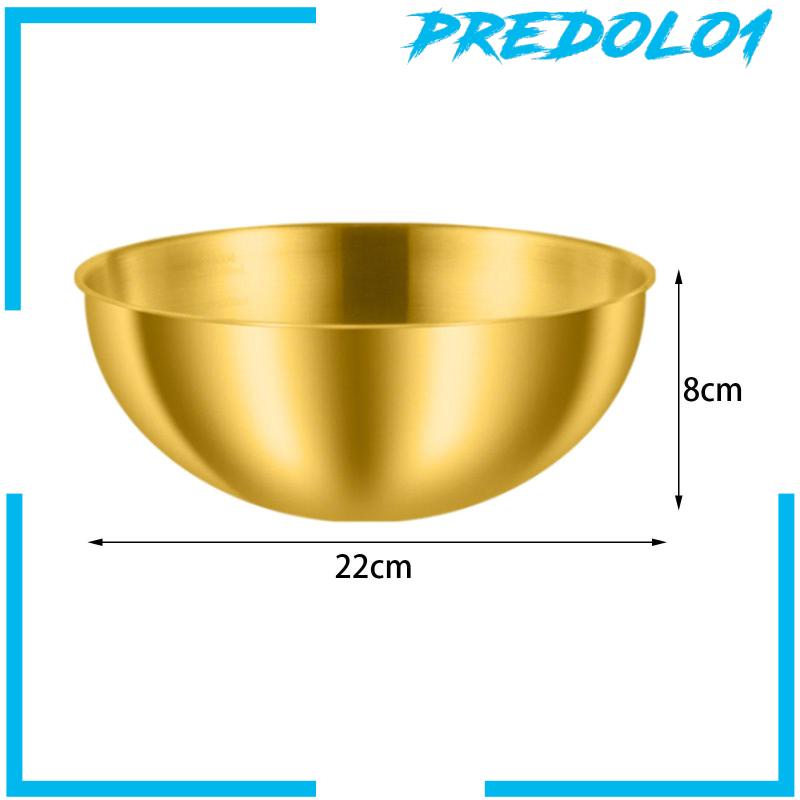 [Predolo1] Mangkuk Pencampur Bahan Stainless Steel Dapat Ditumpuk Nesting Bowl Untuk Piknik Outdoor Rumah