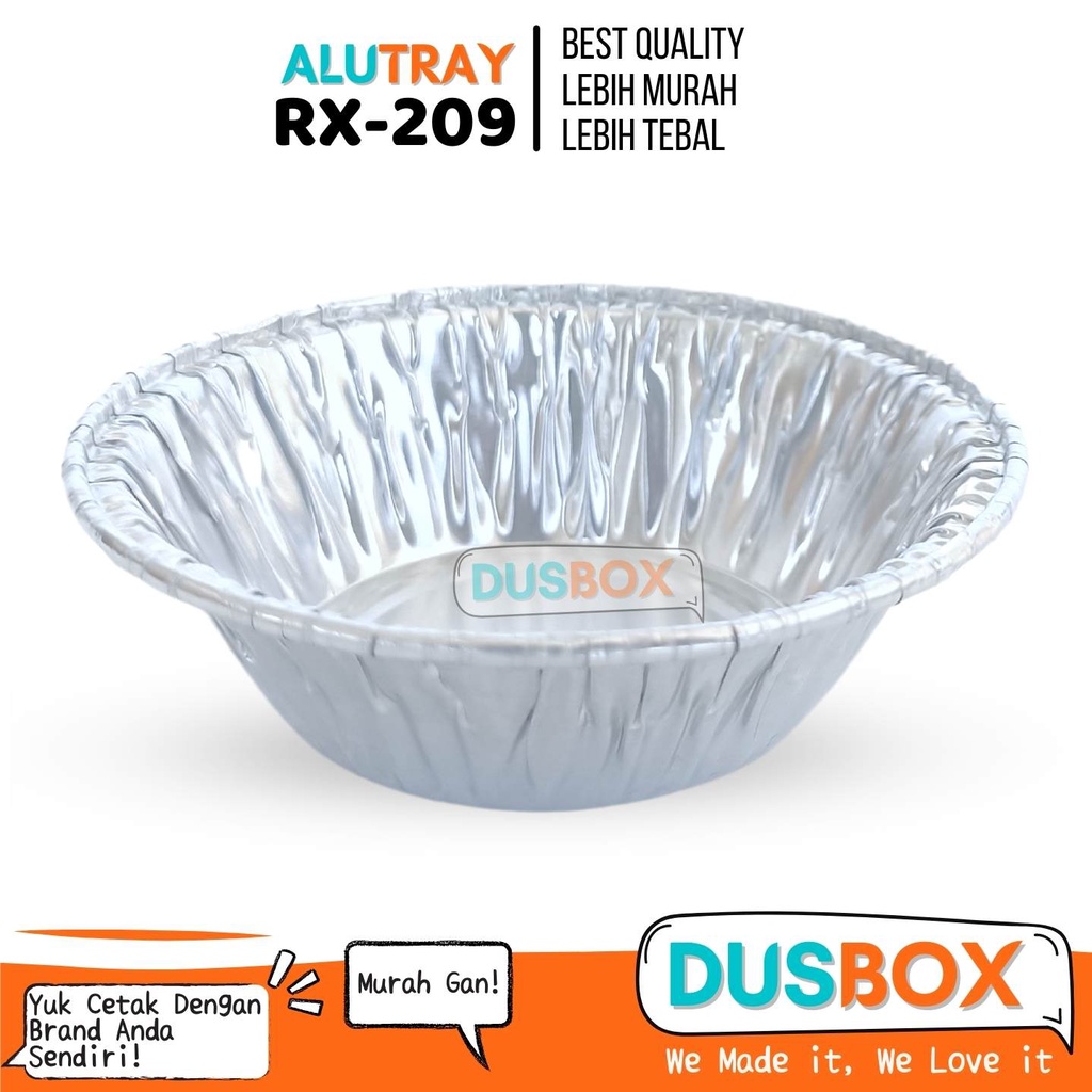 Alu Tray Rx-209 / Alumunium Tray / Alumunium Cup / Muffin Alumunium / Tray Alumunium