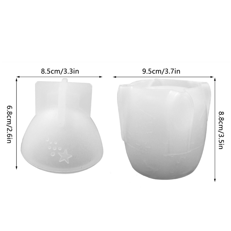 Siy Jar Resin Molds Rocket Shaped Silicone Resin Jar Moulds Silicone Cetakan DIY