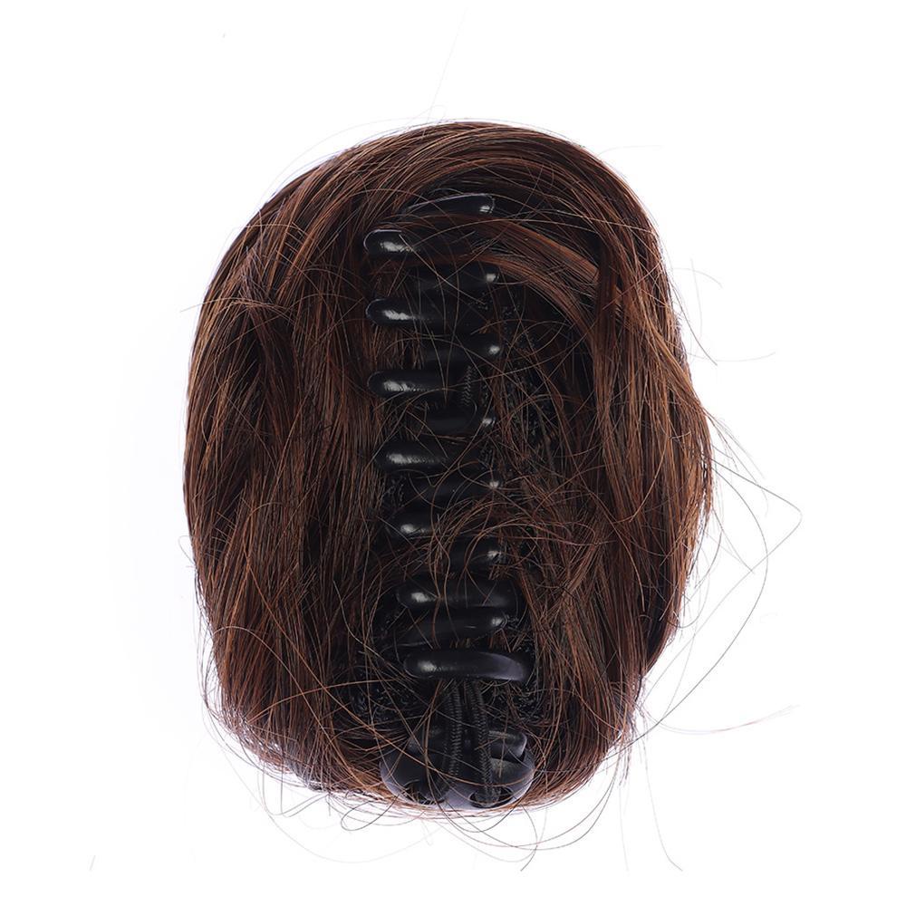 Lily Piece Updo Scrunchie Hair Bun Extension Claw Clip Hairpieces Hair Piece/Ikat Rambut Rambut