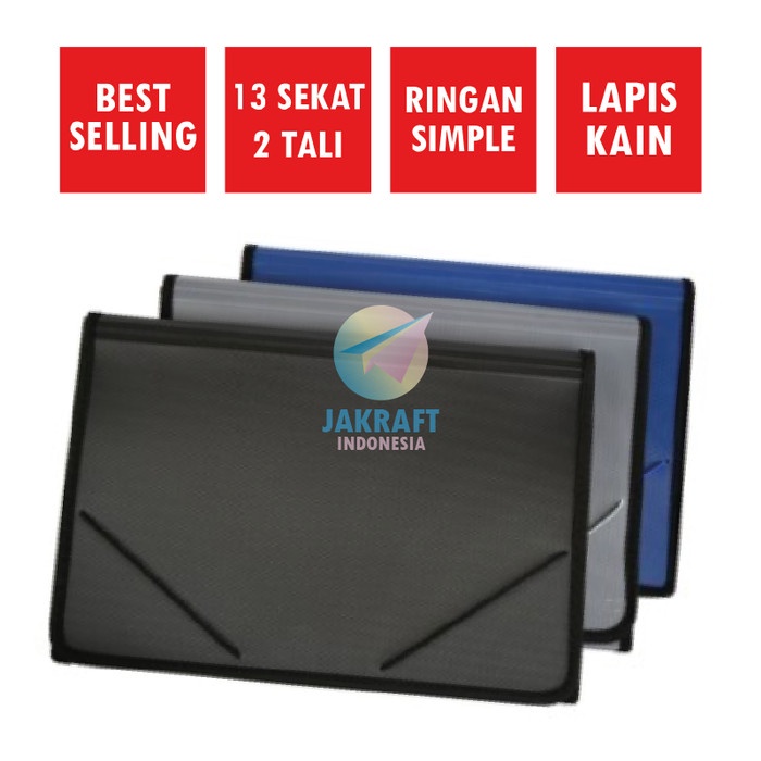 

✨BESTSELLER✨ - Dompet Map Expanding File Plastik Tali Dokumen Nota Giro Folio Joyko- 1.2.23