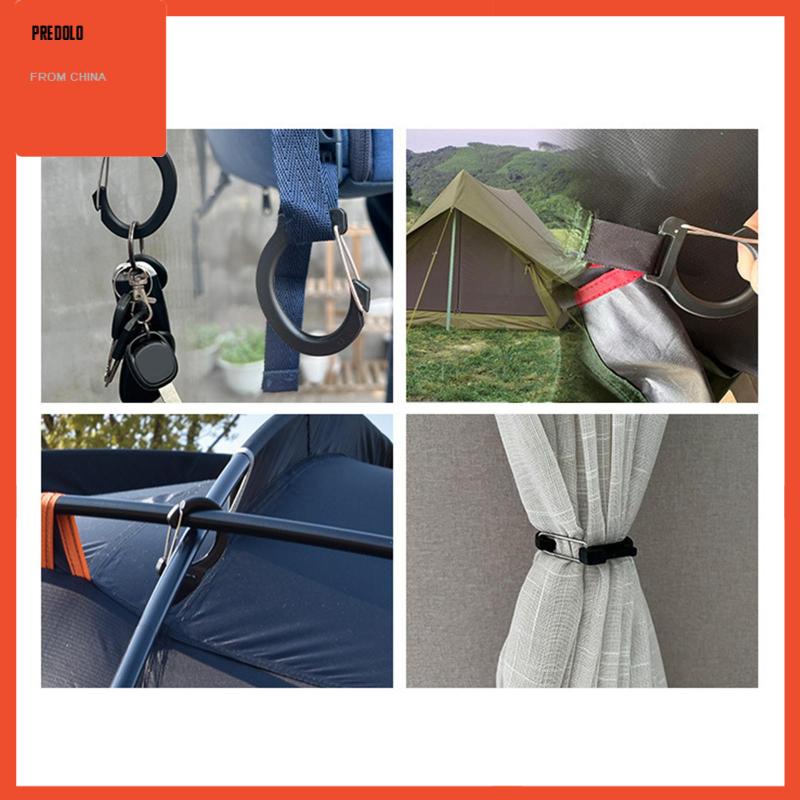 [Predolo] Pengait Tenda Camping Spring Snap Hook Kecil Untuk Backpacking Kanopi Senter