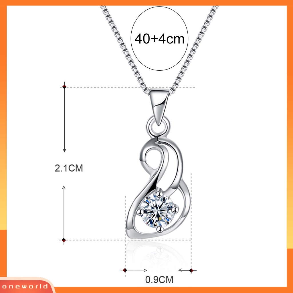 [ONE] Silverhoo Cubic Zirconia Kerah Kalung Nyaman Halus Electroplating Bentuk Ular Klavikula Rantai Wanita Aksesori