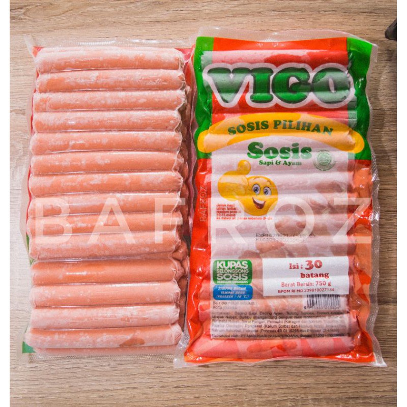 

Vigo Sosis Sapi 30pcs 750gr