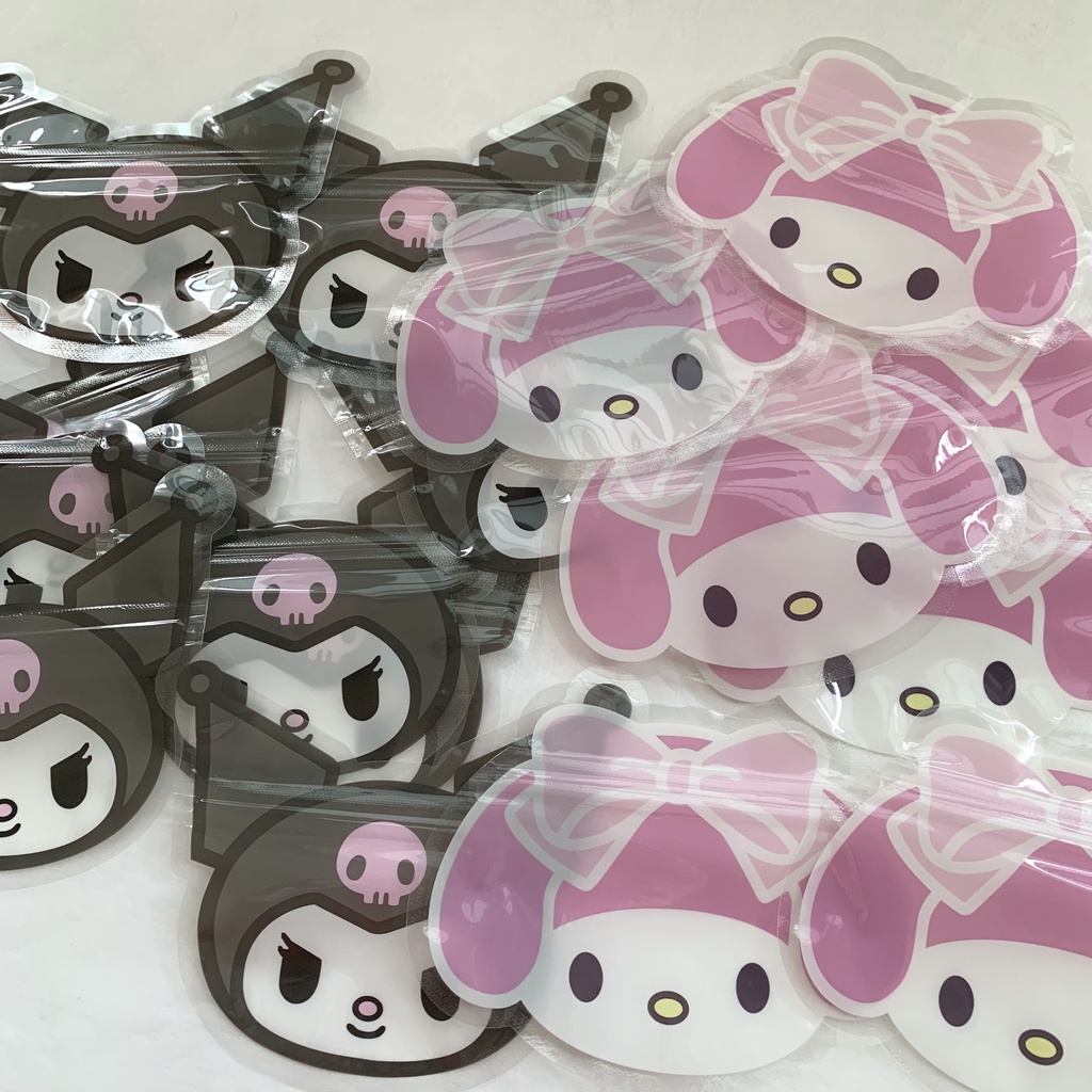 

[HARU] Sanrio Ziplock Packaging Zipper Kemasan Plastik Klip Tempat Penyimpanan Hello Kitty Kuromi Cinnamoroll Melody