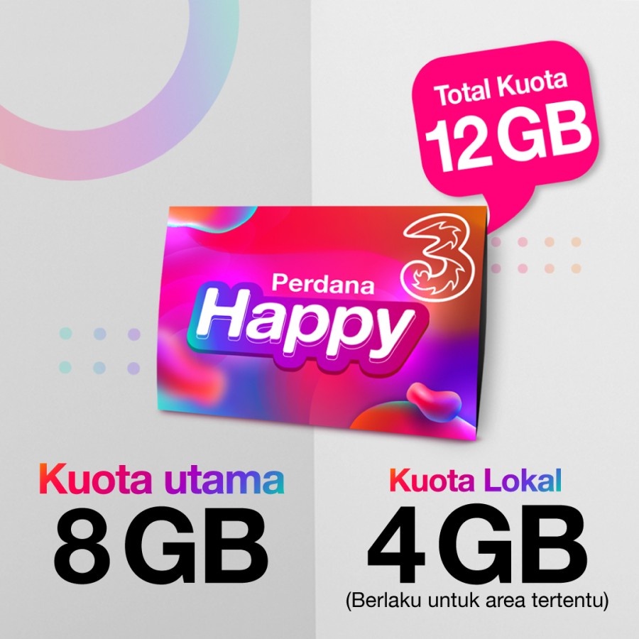 Perdana Tri Happy 12GB - Random