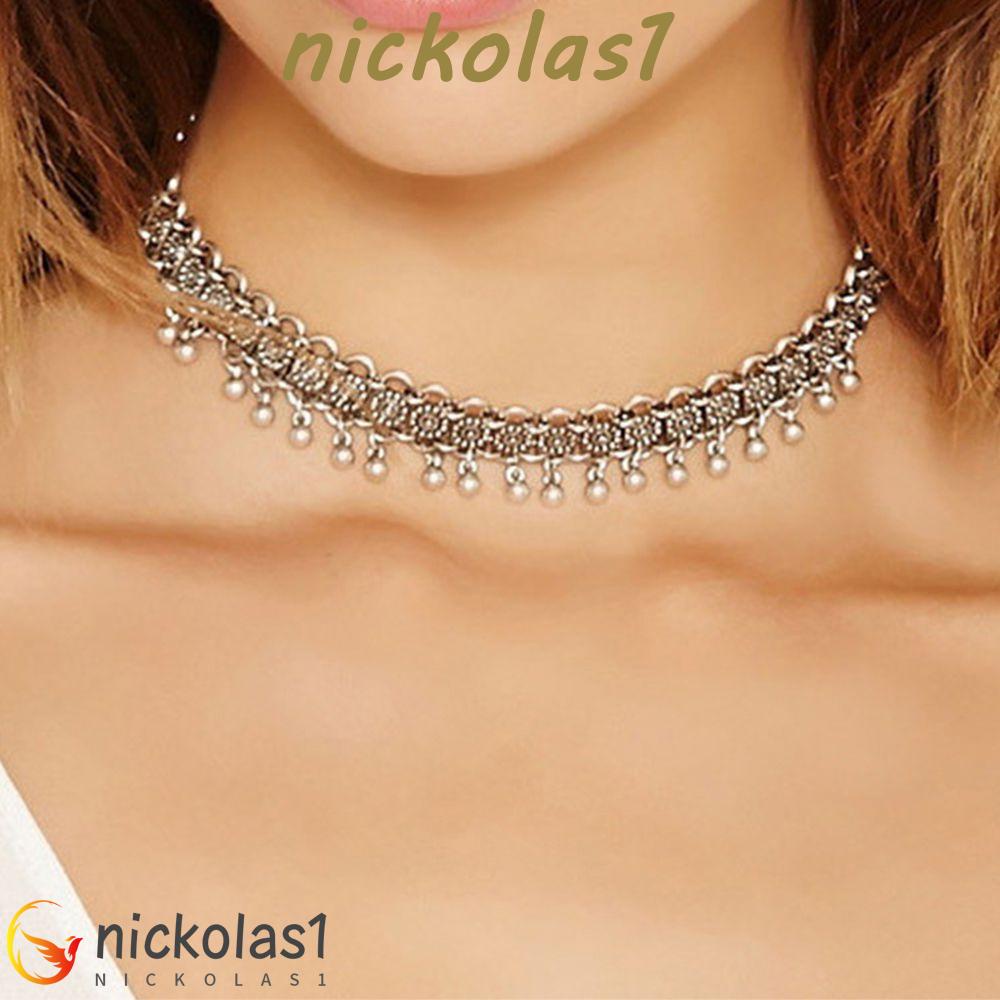 Nickolas1 Rantai Kualitas Terbaik Hot Chic Wanita Pesona Fashion Chunky Bib Choker Necklace