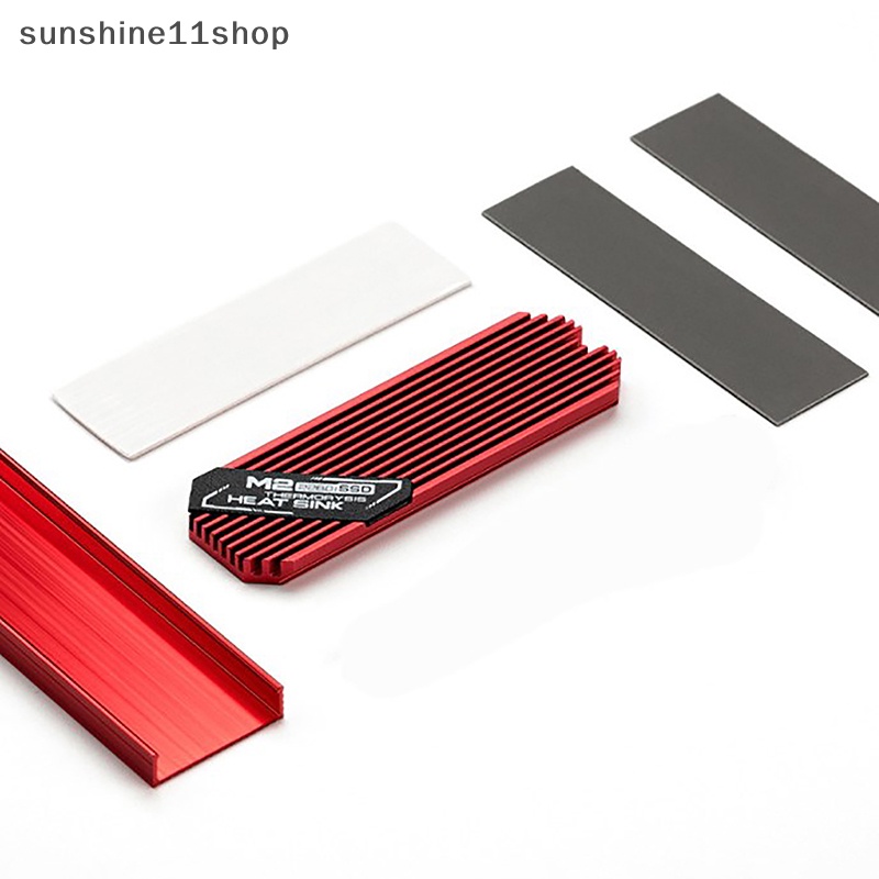 Sho M.2 ssd NVMe Heat Sink heatsink M2 2280sd Hard Disk Aluminium Heat Sink Dengan thermal Pad Untuk PCIe SATA M2 ssd PC thermal radiat N