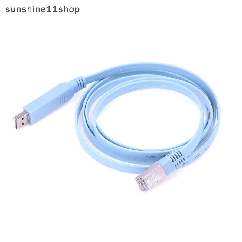 Sho 1.8M USB To RJ45 USB To RS232 Serial To RJ45 CAT5 Console Adapter Kabel Cord N