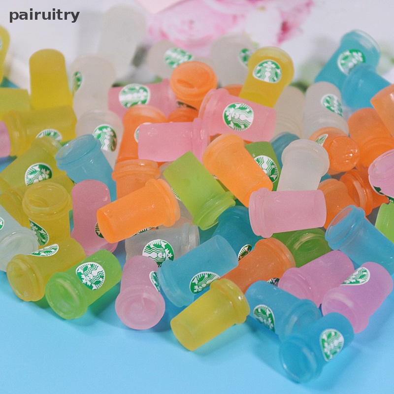 Prt 5Pcs Starbucks 3D Resin Water Drop Diy Jepit Rambut Ponsel Case Cream Lem Aksesoris PRT