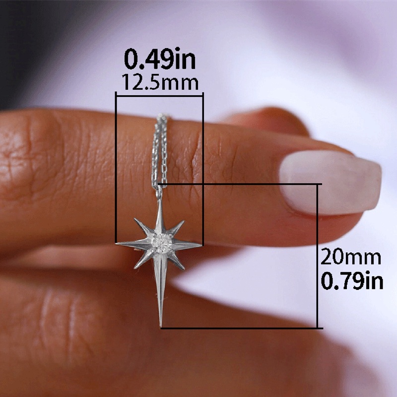 Delapan Awn Bintang Kalung Untuk Wanita Fashion Klavikula Rantai Choker Neacklaces Liontin Perhiasan Baru