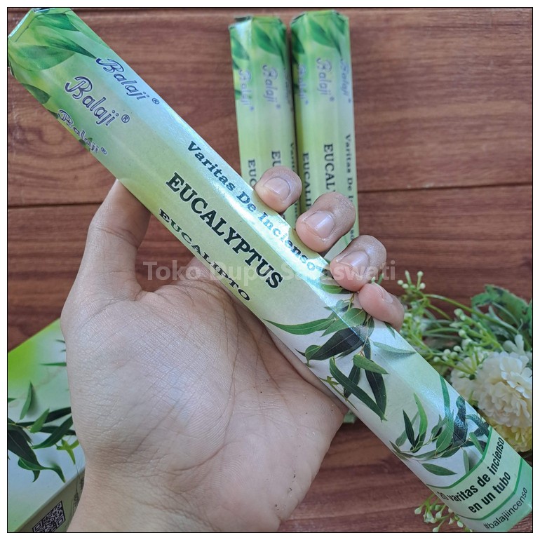 Hio Dupa Wangi Aromaterapi Eucalyptus Hexagonal Isi 20 Stik Balaji