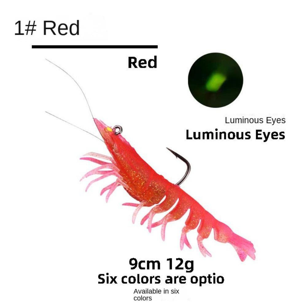 TOP 1pc Umpan Udang Portabel Kreatif Biomimetic Soft Hook Cacing Silikon