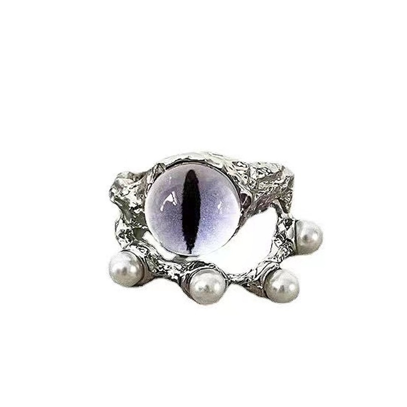 Gothic Pria Punk Warna-Warni Evil Eye Rings Untuk Pria Wanita Fashion Vintage Setan Naga Cakar Cincin Laki Perhiasan Aksesoris Hadiah