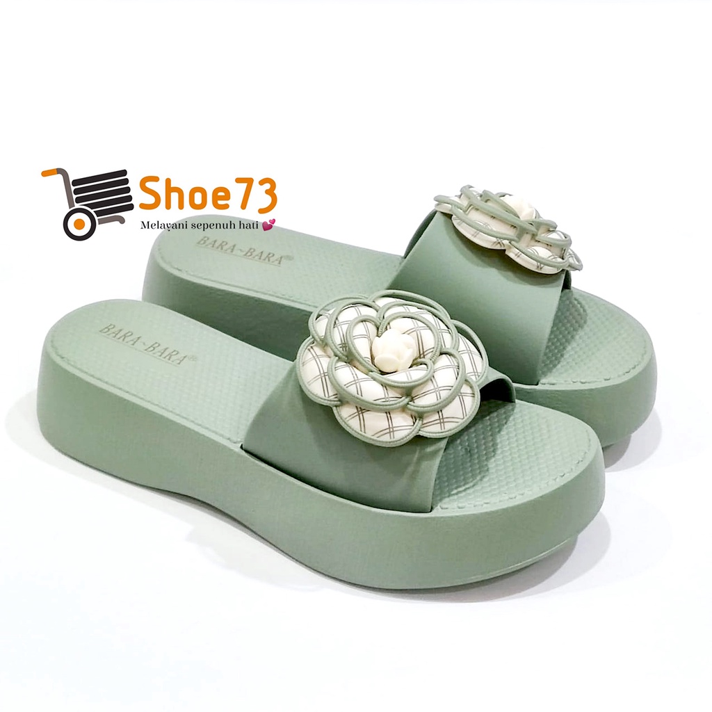 BARA BARA JSL 2203 B-15 SIZE 36-40 ORIGINAL l Sandal Selop silang jelly wanita l Sendal kokop cewek impor