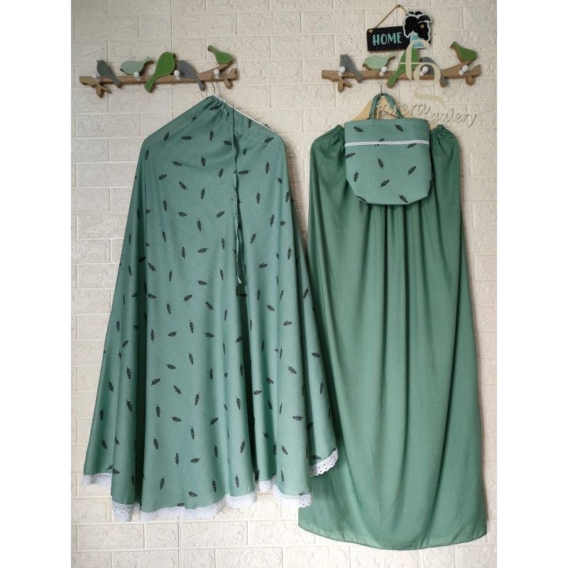 Mukena Rayon Dewasa Jumbo Motif (MUKENA RAYON PRINTING Kerut Kening