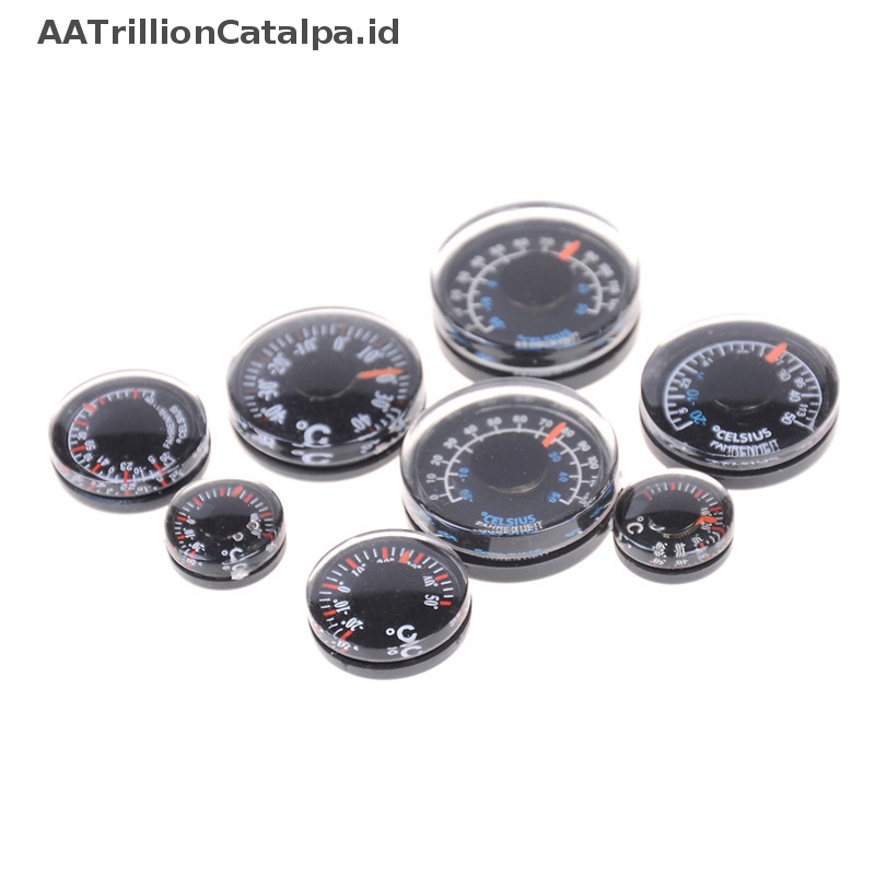 Aatrillioncatalpa 1PCS Termometer Plastik Bulat 15mm 20mm 25mm 27mm ID