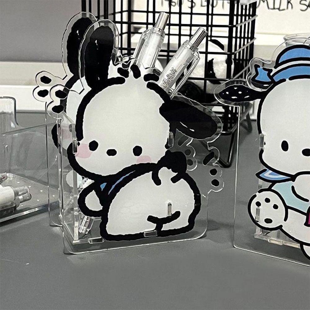 TOP Tempat Pulpen Perlengkapan Kantor Sekolah Alat Tulis Siswa Transparan Akrilik Storage Bucket