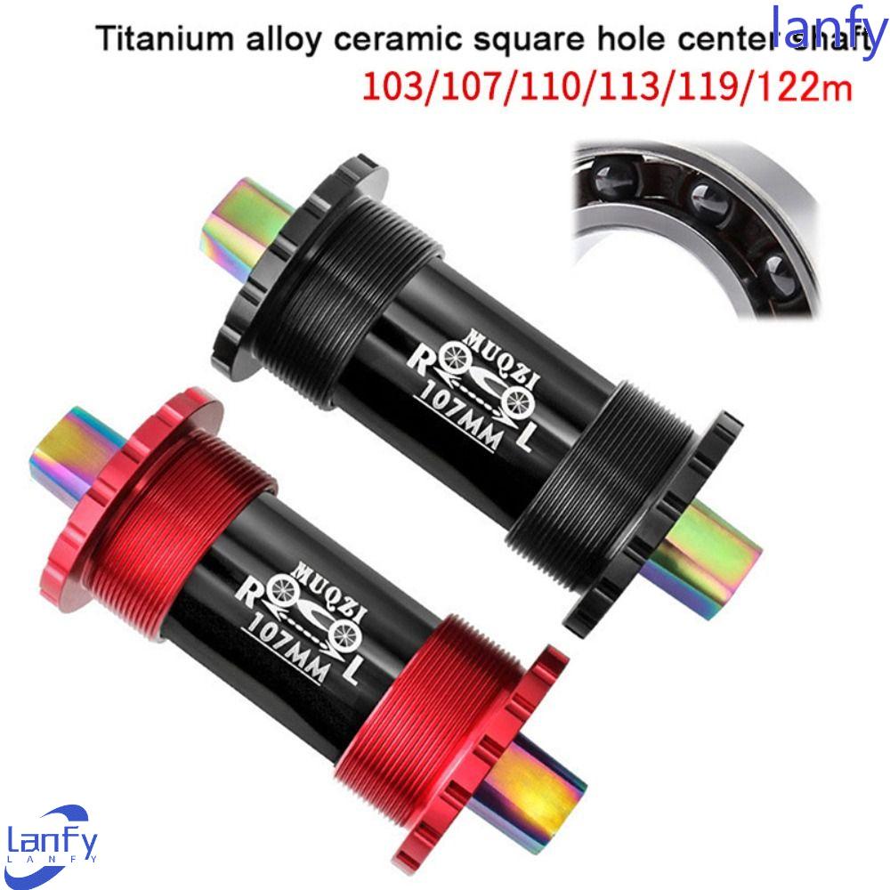 Lanfy Bike Crankset Shaft Ceramic MTB Thread Kit As Sepeda Titanium Alloy Crankset Part As Keramik