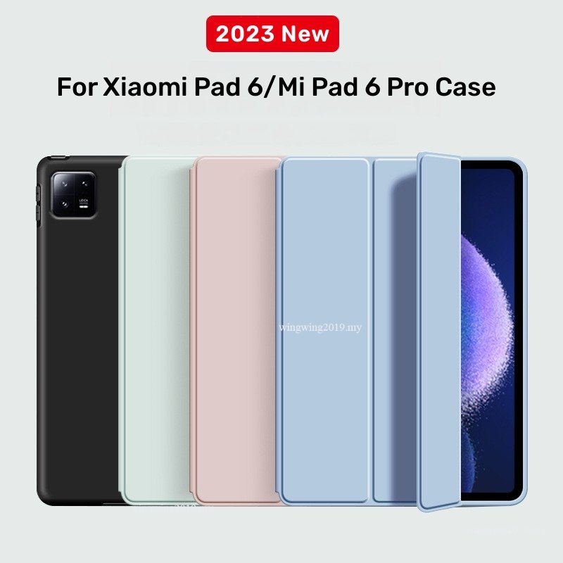 Smat Case Untuk Xiaomi Pad6 2023 11inch PU Leather Tri-folding Magnetic Cover Funda Untuk Xiaomi Mi Pad 6mipad 6pro 2023 Case