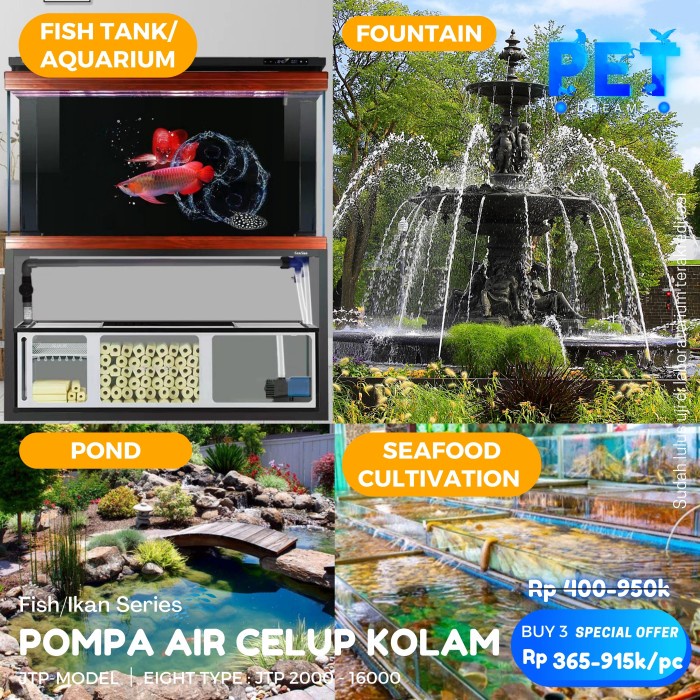 POMPA AIR SUNSUN JTP SERIES LOW WATT / WATER PUMP SUNSUN AQUARIUM